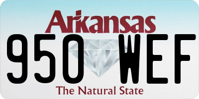 AR license plate 950WEF