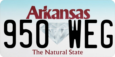 AR license plate 950WEG