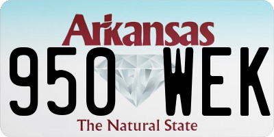 AR license plate 950WEK