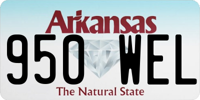 AR license plate 950WEL