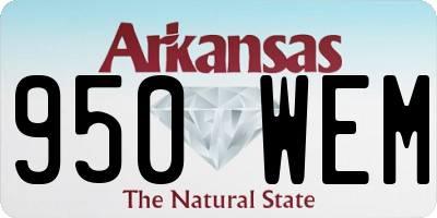 AR license plate 950WEM