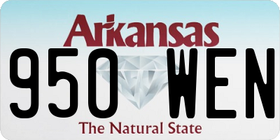 AR license plate 950WEN