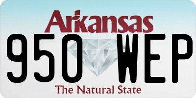 AR license plate 950WEP