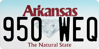 AR license plate 950WEQ
