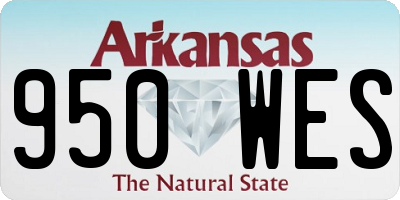 AR license plate 950WES