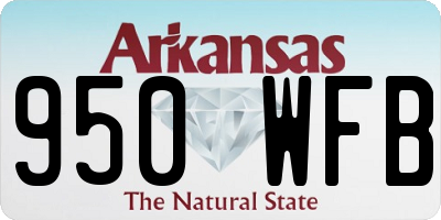 AR license plate 950WFB