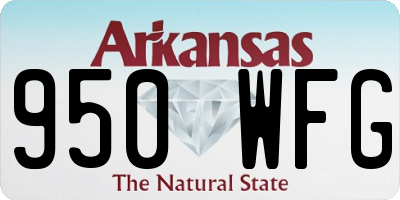 AR license plate 950WFG
