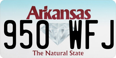 AR license plate 950WFJ