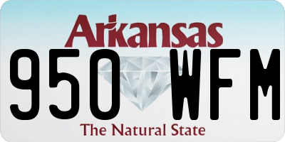 AR license plate 950WFM