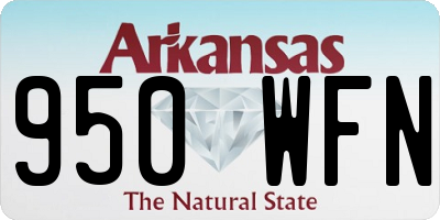AR license plate 950WFN