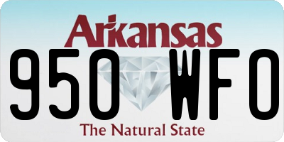 AR license plate 950WFO