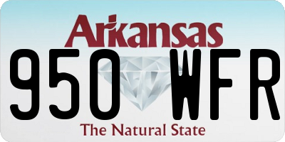AR license plate 950WFR