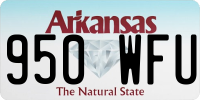 AR license plate 950WFU