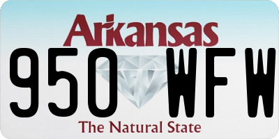 AR license plate 950WFW