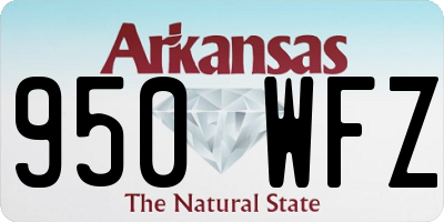 AR license plate 950WFZ