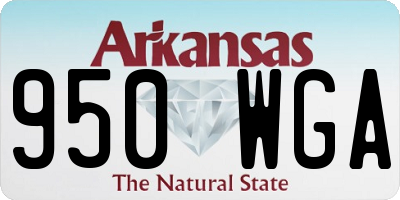 AR license plate 950WGA