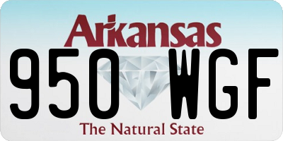 AR license plate 950WGF