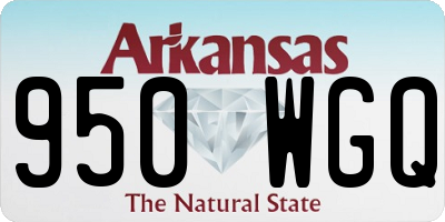 AR license plate 950WGQ