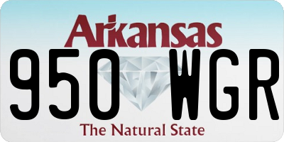 AR license plate 950WGR