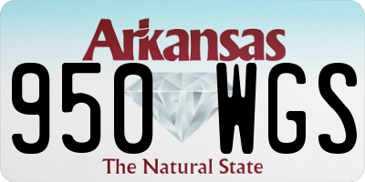 AR license plate 950WGS