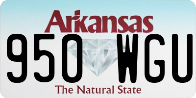 AR license plate 950WGU