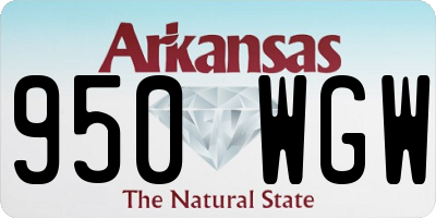 AR license plate 950WGW