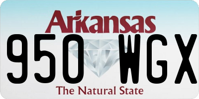 AR license plate 950WGX