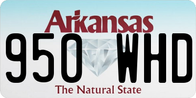 AR license plate 950WHD