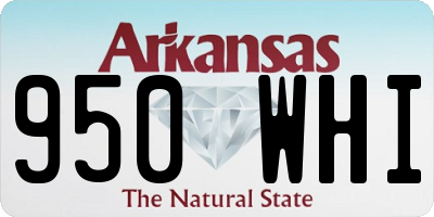 AR license plate 950WHI