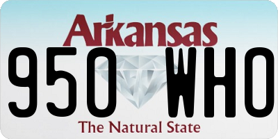 AR license plate 950WHO
