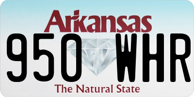AR license plate 950WHR