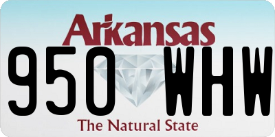 AR license plate 950WHW