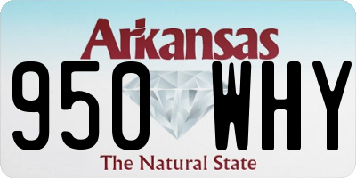 AR license plate 950WHY