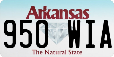 AR license plate 950WIA