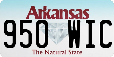 AR license plate 950WIC