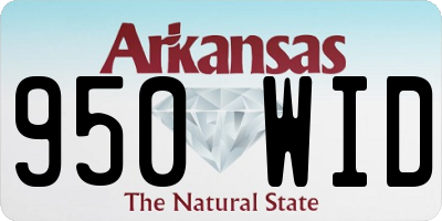 AR license plate 950WID
