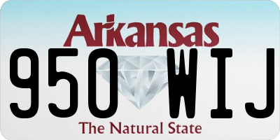 AR license plate 950WIJ