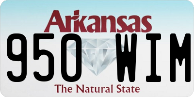 AR license plate 950WIM
