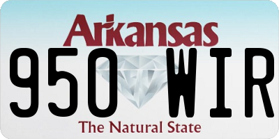 AR license plate 950WIR