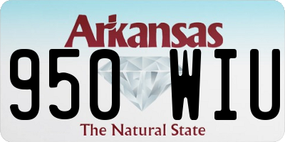 AR license plate 950WIU