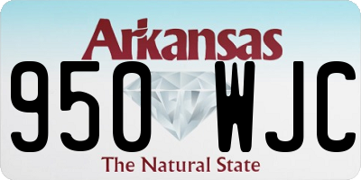AR license plate 950WJC