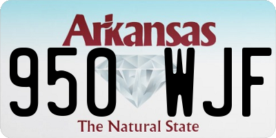 AR license plate 950WJF