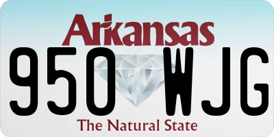 AR license plate 950WJG