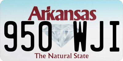 AR license plate 950WJI