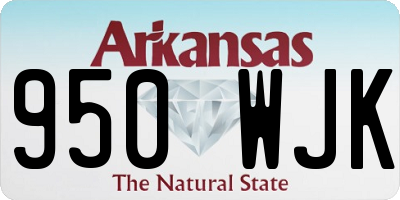 AR license plate 950WJK