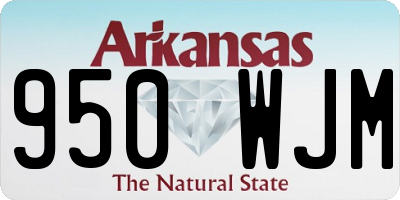 AR license plate 950WJM