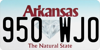 AR license plate 950WJO