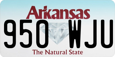 AR license plate 950WJU