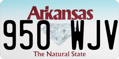 AR license plate 950WJV