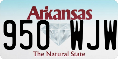 AR license plate 950WJW
